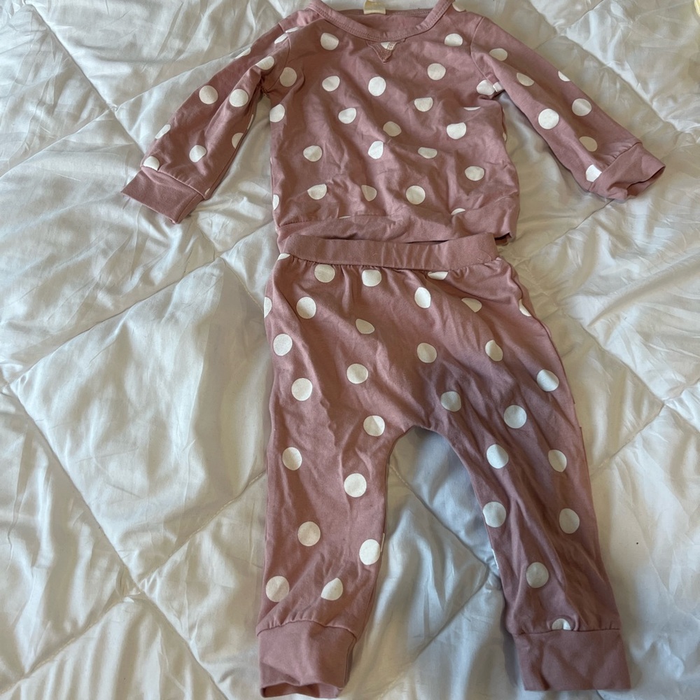 Baby girl shirt and pants set